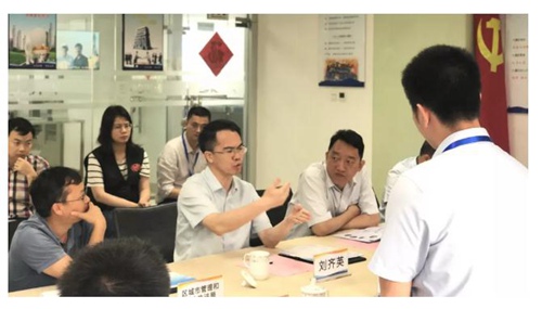 珠海市香洲区区长刘齐英一行莅临九通水务考察调研